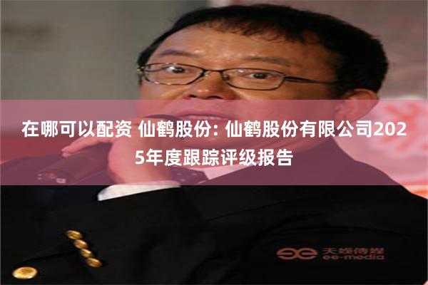 在哪可以配资 仙鹤股份: 仙鹤股份有限公司2025年度跟踪评级报告