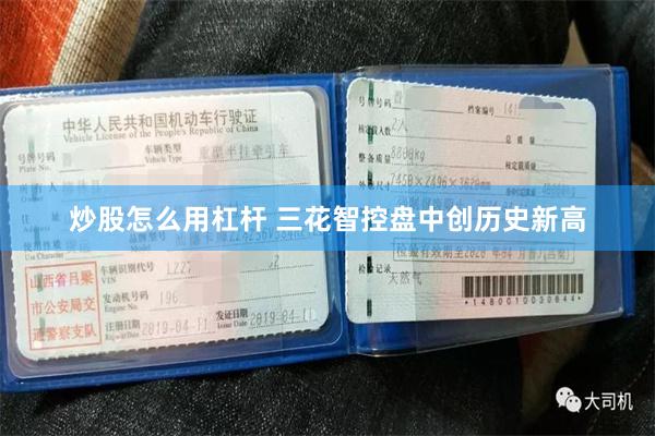 炒股怎么用杠杆 三花智控盘中创历史新高