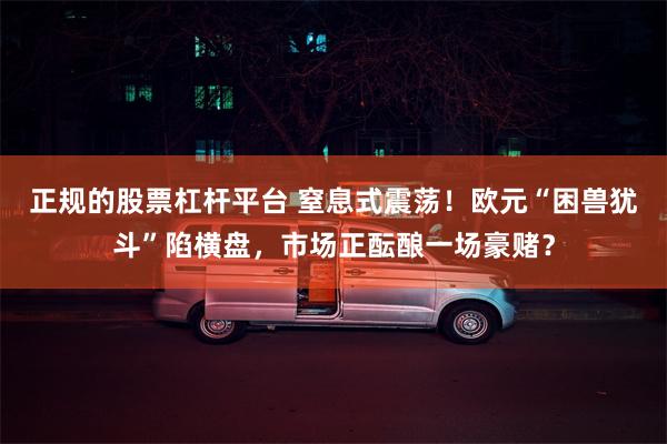 正规的股票杠杆平台 窒息式震荡！欧元“困兽犹斗”陷横盘，市场正酝酿一场豪赌？